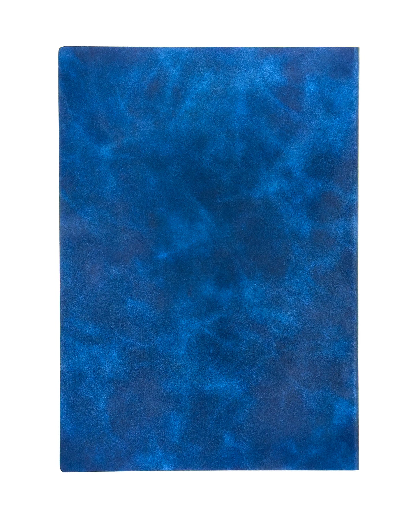 A5 notebook blue back cover PU leather embossed