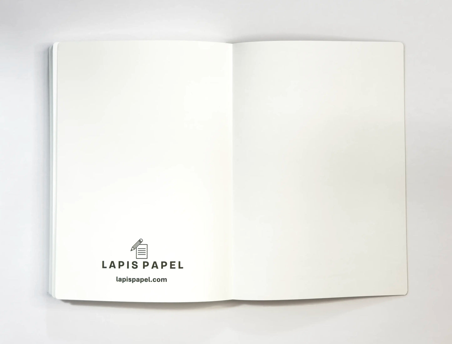 A5 notebook open last page