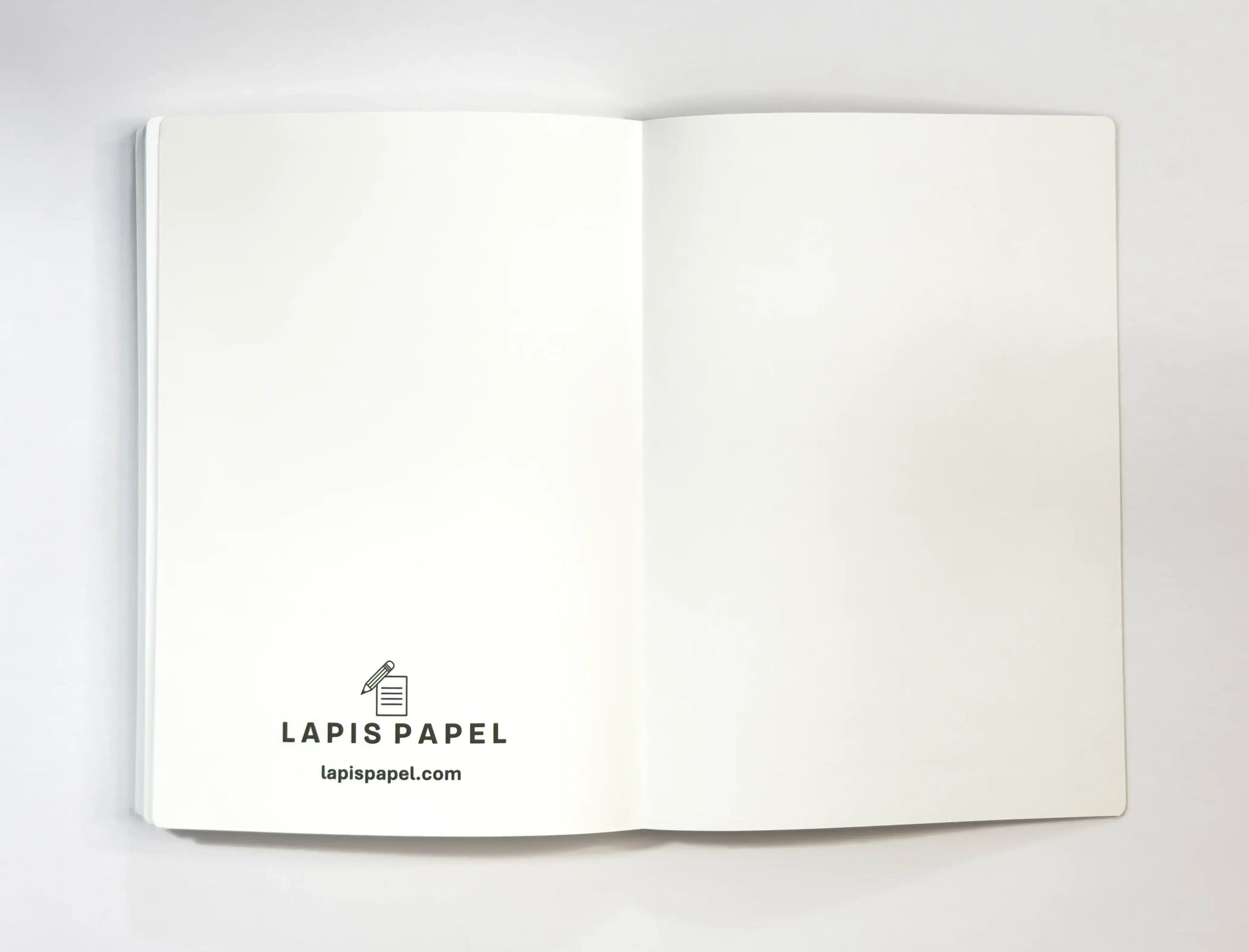 A5 notebook open last page