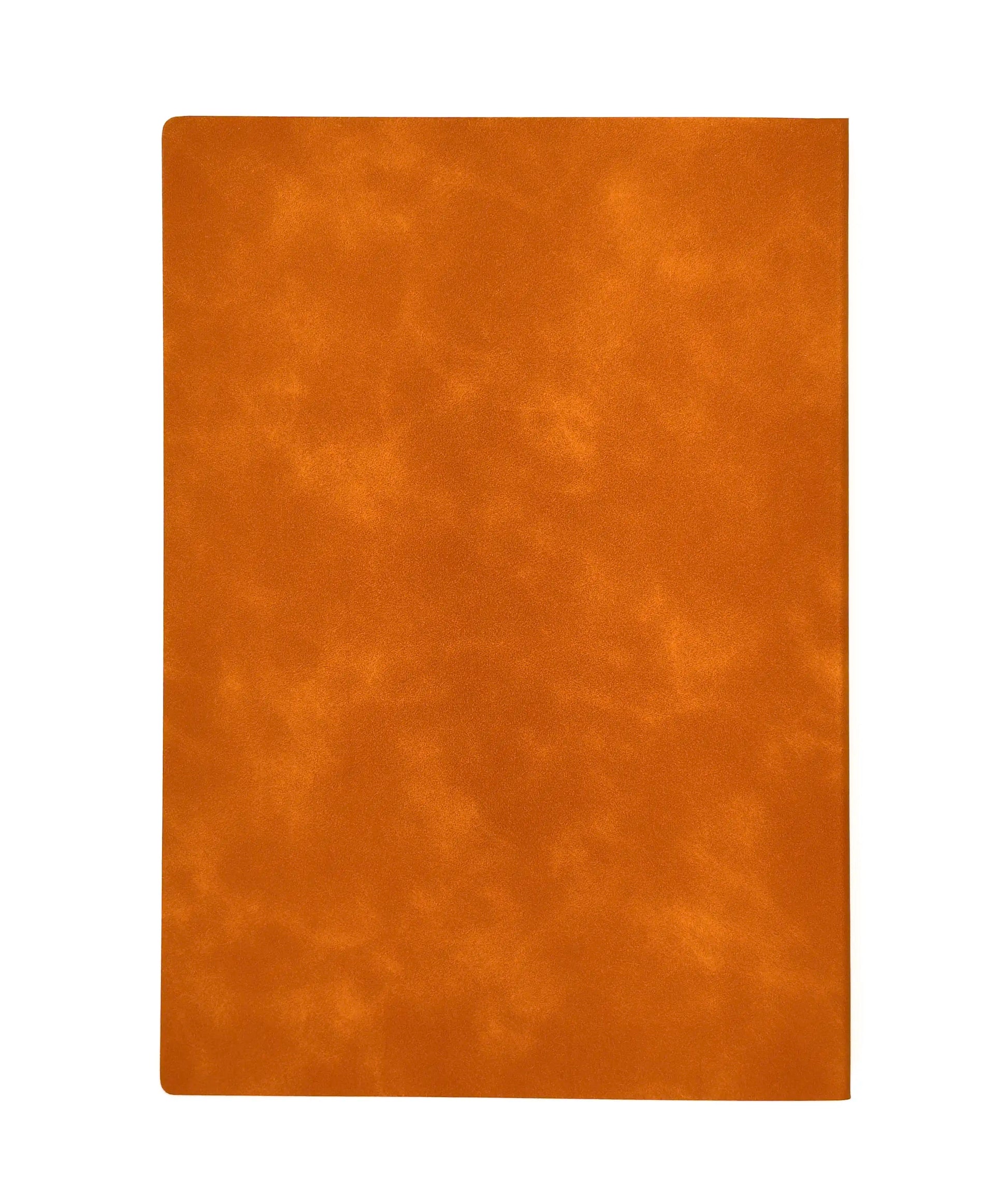 A5 notebook tan back cover PU leather embossed